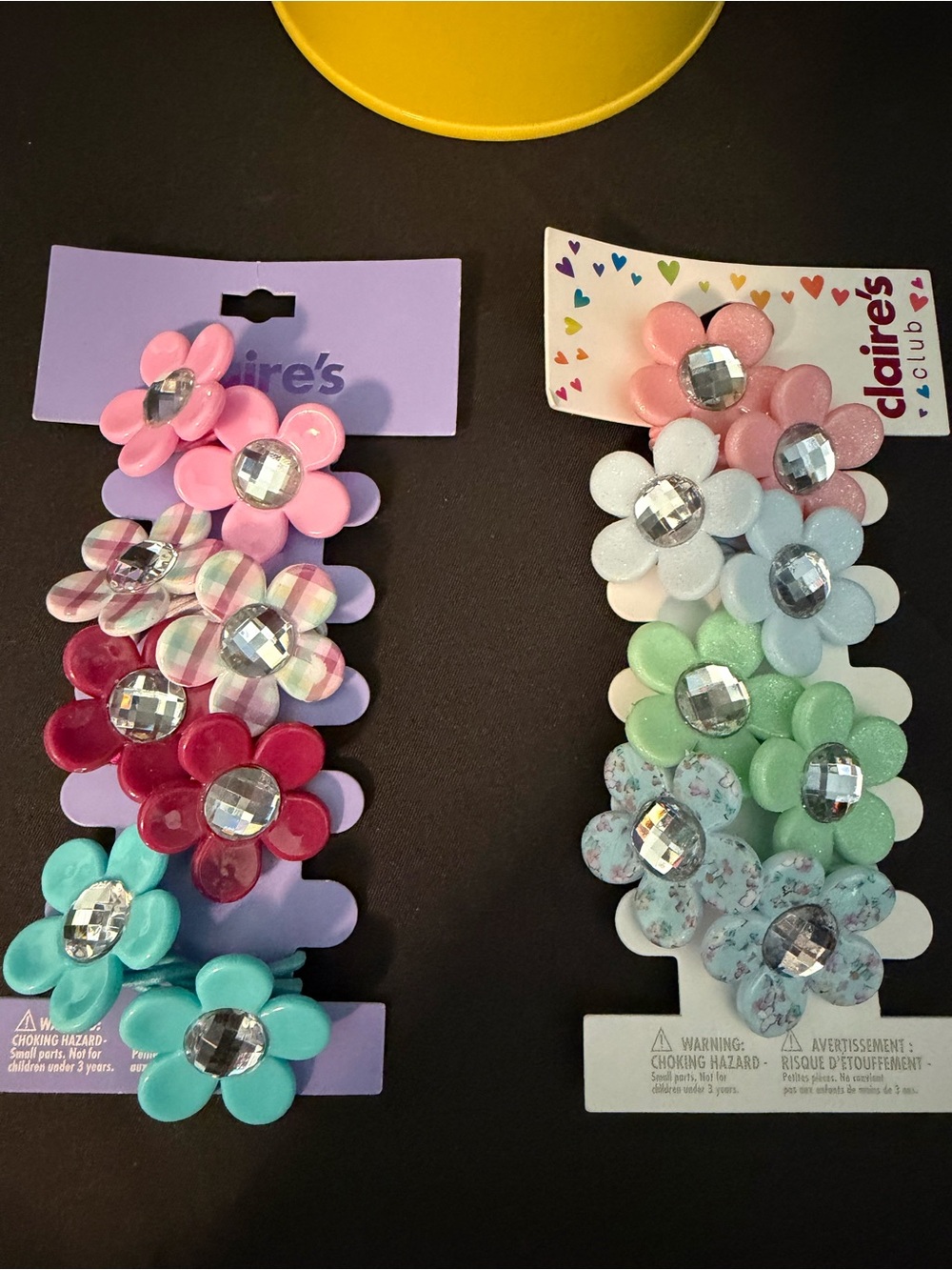 Claire's Kids Floral Hair Elastic Bands — CHOOSE 1. NEW